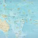 Pacific Ocean Map Poster
