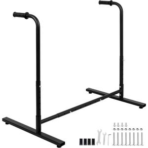 Heavy-Duty Adjustable Stand Assist Aid for Elderly - 500 lbs Capacity, Portable Sit-to-Stand Lift Assist for Couch, Chair & Bed - Non-Slip Covers, Easy Assembly, Black