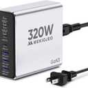 Aluminum Alloy 260W USB C Charger GaN Fast USB C Charging Station 7 Ports 65W Laptop Charger for MacBook Pro/Air/iPad Pro/iPhone