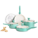 RIO CERAMIC NONSTICK 10-PIECE COOKWARE SET | TURQUOISE