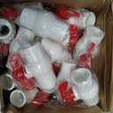 20 Pack 3/4" PVC Ball Valves (Socket x Socket) 3/4 Inch PVC Water Shut Off Valves Slip Pipe Fittings Schedule 40 for Cold Water Supply Irrigation System