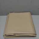 Majestic Giftware PVC Faux Leather Rectangle Tablecloths, (TCE36-54144) Tan Waterproof & Spill Proof Dining Table Cover, Decorative Washable Tablecloth for Home, Kitchen, Party (54X144)