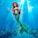 Mattel Disney Princess Mermaid Ariel Sparkling Princess Fashion Doll & Accessory with Removable Tail, Sleeves & Flower Hair Clip, Inspired by Movie