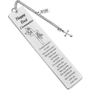 First Communion Gifts for Women Men First Communion Bookmark Christian Gifts for Women Religious Gift for Friends Sister Daughter Son Baptism Confirmation Bookmarks