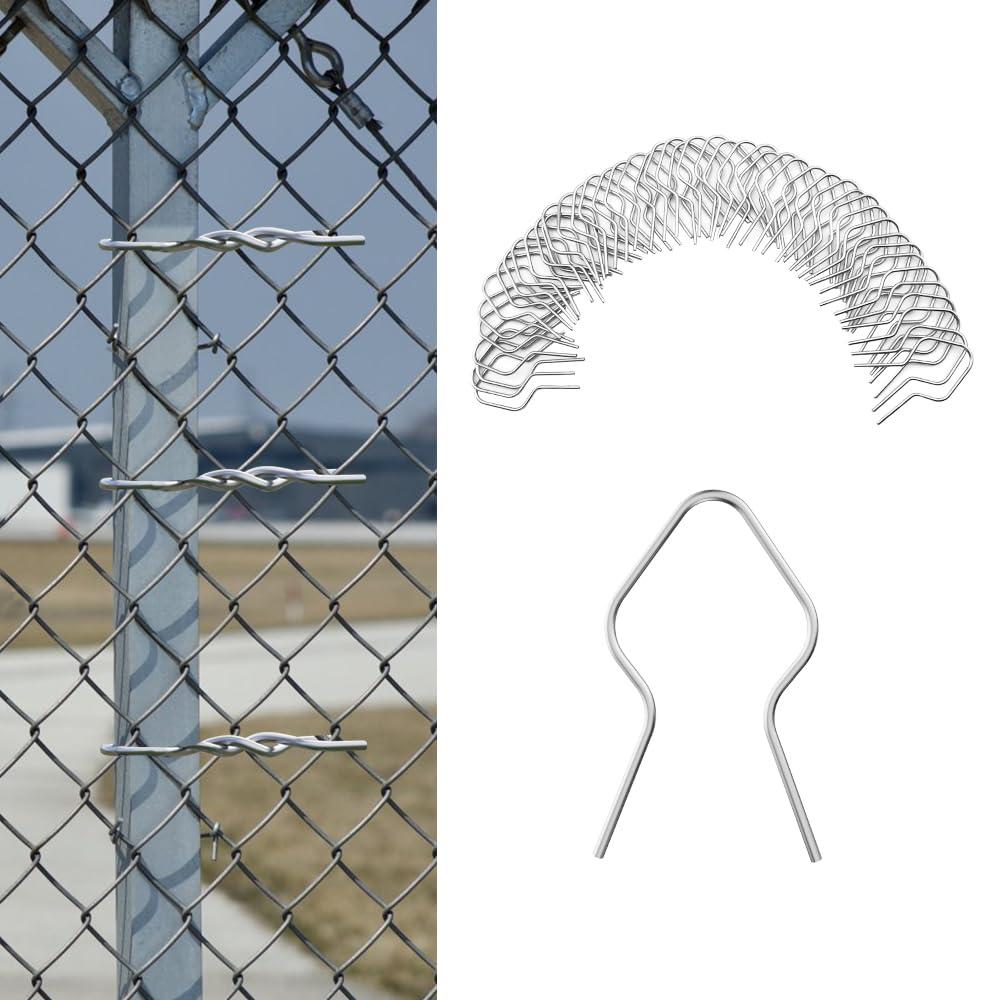 200Pcs T Post Clips,T-Post Clips for Fence Fork Installation Tools,11 Gauge Wire Ties Convenient and Fast Installation,Pre-Cut Galvanized Steel Fence Clips for T-Posts/U-Posts