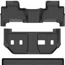 Floor Mats & Cargo Liner Custom for 2015-2020 Chevy Suburban/GMC Yukon XL (with 2nd Row Bench Seat) All Weather Protection TPE Floor Liners 1st& 2nd& 3rd Row Full Set Accessories-Black