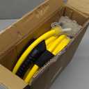 50 ft 10 Gauge Heavy Duty 3 Outlet Extension Cord Splitter with Indicator, Waterproof Outdoor Extension Cord with Multiple Outlets, 15A 1875W for Workshop, ETL Listed, Flexible Yellow SJTW