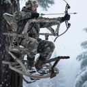 Metal Adjustable Climbing Tree Stand Footrest for Stretch Your Legs,Hunting Tree Stand Foot Rest for 1"-1.38" Hunting Square Tube Bracket