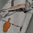 Lush Decor Rowley Birds Reversible Throw Blanket, 50" W x 60" L, Multi - Throw Blankets for Bed - Couch Blanket - Farmhouse Throw Blanket for Couch