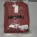 COOFANDY Men's Puffer Vest Loose Fit Quilted Vest Winter Outdoor Zipper Padded Vests Warm Puffy Sleeveless Jacket (Red, L)