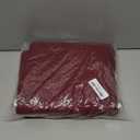 Red Extra Long Shower Curtain: Burgundy 84 Inch Long Waffle Weave Heavy Duty Fabric Shower Curtains for Bathroom - 256 GSM Water Repellent Washable Thick Polyester Cloth Bath Curtain - 72x84