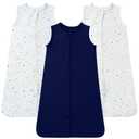 TotAha Light Sleep Sack 6-12 months 3 Pack, Breathable, Buttery Soft Wearable Blanket Baby Sleeping Bag with 2-way Zipper, 0.5 TOG