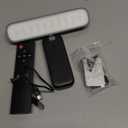 FULEN Rechargeable Picture Lights for Wall, Wall Lights Battery Powered with Remote, Art Lights for Paintings, Picture Frame Lights for Wall,Dart Board Light with 3 Color Temperatures,Black (1 PACK)