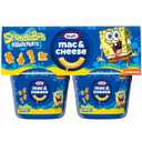 Kraft SpongeBob SquarePants Mac and Cheese, 4 Cups, for Easy Dinner or Dinner Sides, Original Flavor, No Artificial Flavors, Preservatives or Dyes, 1.9 oz (EXP 05/26/26)