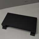 4 Pack Slatwall Shelves, 15.7 x 7.9 Inch Metal Rectangular Slatwall Shelf Organizer Hanging Panel Accessories for Garage Store Room Office Storage Boutiques Retail Display(Black)