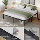 VASAGLE King Metal Bed Frame, 18 Inches Tall, 1100 lb Weight Capacity