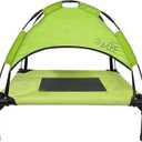 Midlee Green Dog Cot with Canopy (24" x 30")