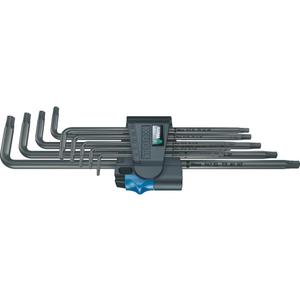 WERA 05024450001 967/9 TX XL HF 1 L-Key Set with Holding Function, Long, 9 Pieces (TX 8-40)