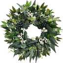 24'' Eucalyptus Wreaths for Front Door,Spring Summer Fall Winter Wreaths,Large Outdoor Greenery Wreaths for Porch,Wall,Holiday,Home Decor-Spring, Summer, Fall, Winter All Seasons