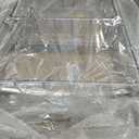 Acrylic 3 Step Ladder, Folding Transparent Step Stool with Anti-Slip Steps