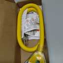 3FT 12 Gauge Heavy Duty Outdoor Extension Cord Waterproof with 3 Outlets & Lighted End, STW 15A 1875W 3-Prong Yellow Flexible Power Cord for Indoor Outside Decorations Garage, Garden, ETL