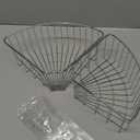 SMARTAKE 2-Pack Corner Shower Caddy Deep Basket Design, SUS304 Stainless Steel, Wall Mounted Bathroom Shelf with Adhesive, Storage Organizer for Toilet, Dorm and Kitchen (Silver) (8.7 X 8.7 X 3.9 Inches)