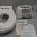 Ingenuity My Size Potty Pro 2-in-1 Potty Training Toilet, Floor Potty with Removable Potty Seat for Standard Toilets, Realistic Flushing Sound, For Toddlers Ages 18+ months, Up to 50 lb