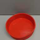 8 inch Cake Pans- Silicone Round Cake Molds for Layer Cake, Cheese Cake and Chocolate Cake, Non-stick and dishwasher safe silicone baking pans (1)