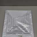 12x12 Inch (Duct Opening) Air Vent Cover - 4-Way AC & Ceiling Register Vent Cover with Extruded Aluminum Core HVAC Ceiling Diffuser - Air Conditioner Grille with Opposing Blades Damper by ACLAMINAIRE