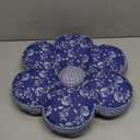 vctops Flower Shaped Chair Pad Farmhouse Floral Print Chair Seat Cushion Pad Soft Comfy Cotton Cushion Pillow (1111, 16"x16")