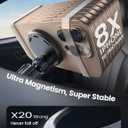 Lamicall 15W for MagSafe Car Mount Charger - [20X Strong Magnets] Wireless Car Phone Holder Charger, Magnetic Phone Holders for Car Vent Dash Accessories for iPhone 17 Pro Max Black Mothers Day