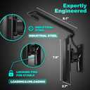 2 x Swivel Bike Wall Mount- 4 Pack Garage Wall Mount Hangers, Space-Saving Swivel Design for Bikes, load capacity up to 66 lbs for garage or indoor storage and organization