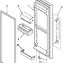 2187172 Door Shelf Bin Replacement for Frigidaire Whirlpool Kenmore Amana Roper Estate Replace PS328468 AP3853103 WP2187172 2187194K AP6006028 PS986890