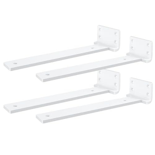 Amazon.com: Heavy Duty Shelf Brackets, Floating Shelf Bracket 8 inch 4 Pack L Brackets for Shelves White Metal Support Bracket for DIY Decorative with Mounting Hardware : Tools & Home Improvement