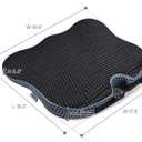 Wedge Car Seat Cushion for Better Visibility & Sciatica Pain Relief - High Density Memory Foam, Non-Slip Ergonomic Car Seat Cushion for Driving, Universal Fit for Car, SUV,Truck & Tractor