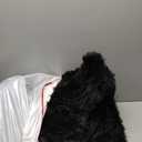 Super Soft Area Rugs for Living Room 5x7 Black, Fluffy Furry Shaggy Fuzzy Area Rug, Upgrade Anti-Skid Rectangular, High Pile Soft Throw Rug for Bedroom and Kids Room, Home Decor Aesthetic