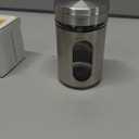 8 Pcs Premium Stainless Steel Salt and Pepper Shakers Set  Salt and Pepper Shakers,Stainless Steel Shaker for Salt Powder Sugar Cinnamon Pepper, Spice Dispenser with Adjustable Pour Holes, Silver