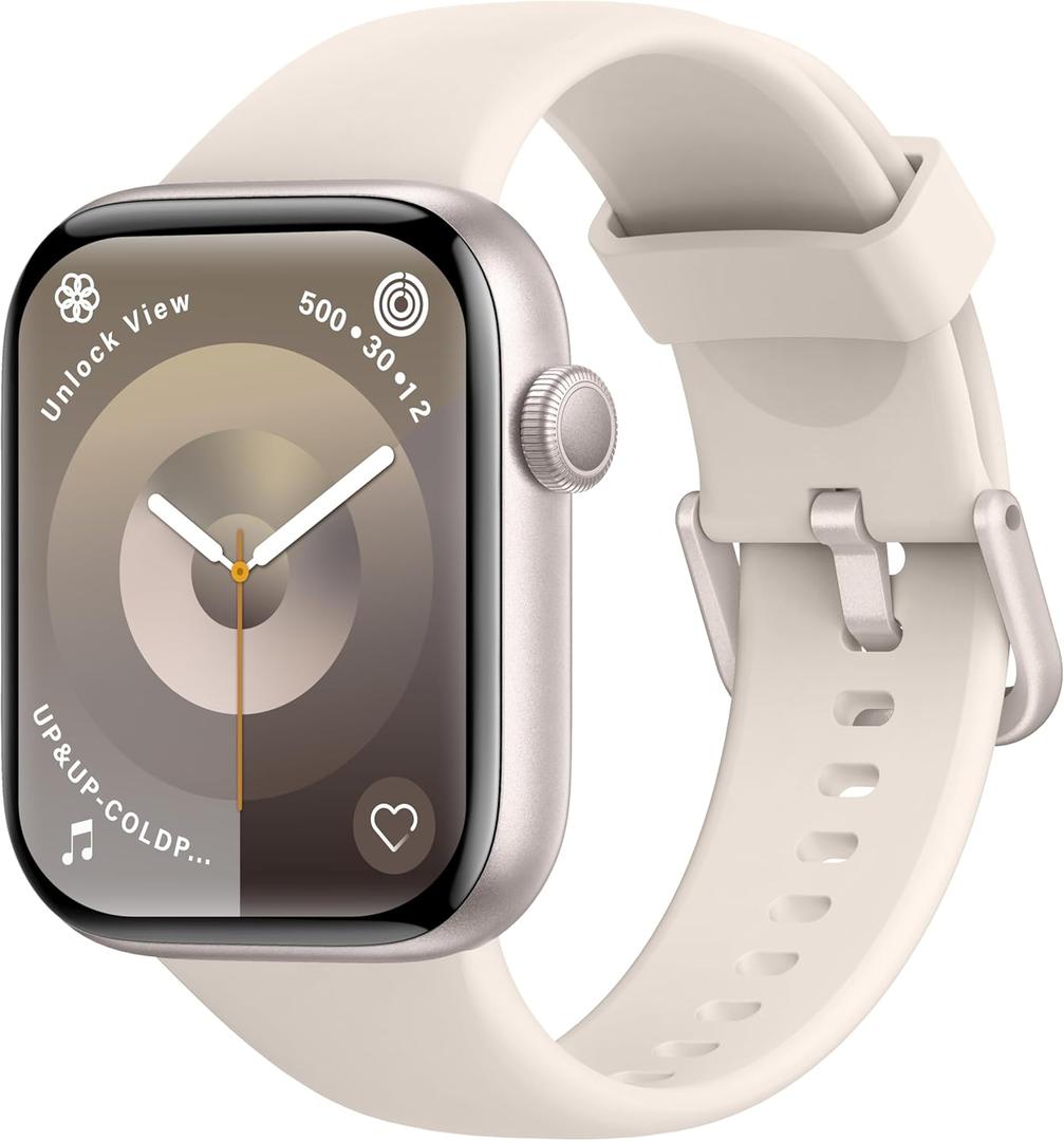 Smart Watch for Men Women Answer/ Make Call, 1.85" Smartwatch, Fitness Watch with Heart Rate Blood Pressure Sleep Monitor, 140+Sports, IP68 Waterproof Step Counter Watch Compatible with Android IOS