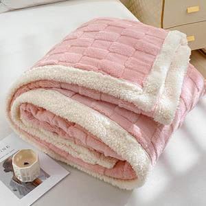 LGYKUMEG Sherpa Blanket Twin Size for Couch - Super Soft Cozy Blanket for Bed, Comfortable Fleece Blanket Warm Blanket for Winter,G,59x79in