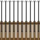 10 Pack String Light Poles,5Ft Metal Poles for Outdoor String Lights,Outdoor Light Poles with Post,Poles/Stand for Outside,Patio,Deck,Backyard,Garden Wedding,Party
