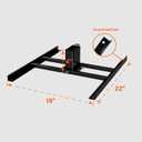 Highwild Target Stand System - AR500 Steel Shooting Target 1/2" Thick with 2x4 Stand Kit