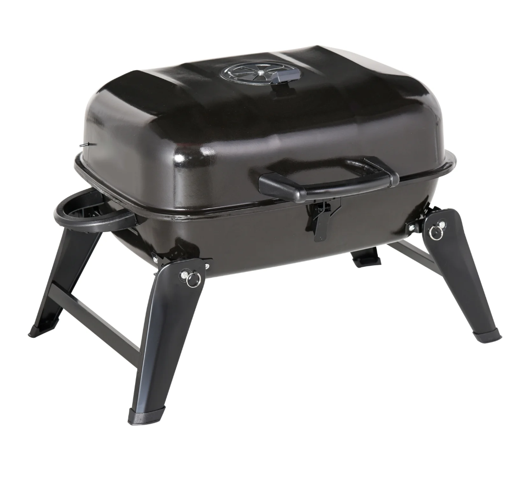 Portable Charcoal Grill  Tabletop BBQ  Compact Outdoor Cooking  Lightweight Design