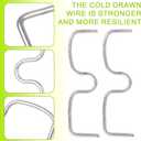 50pcs Fruit Tree Puller Limb Spreader, 4.33x1.26in Galvanized M-Type Branch Trainer Angle Benders for Bonsai and Orchard Trees Adjustable Plant Support for Training & Higher Yield