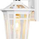 VIANIS White Large Adjustable Sensitivity Motion Sensor Outdoor Lights, Large 1-Pack