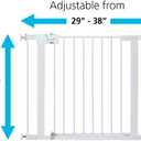Safety 1st Easy Install Walk Thru Baby Gate for Doorway With Door, Dog Gates, Fits 29"-38", Easy Install 28" Tall, White