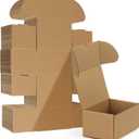HORLIMER 6x4x3 inches Shipping Boxes Set of 40, Brown Corrugated Cardboard Box for Mailing, Packaging, Small Business