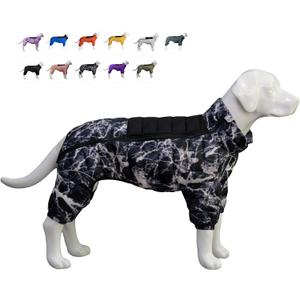 Micai Warm Dog Coat - 4 Legs Covered Waterproof Windproof Reflective Vest, Zippered Adjustable Outdoor Snow Jacket for Medium Dogs - Black M (M (12.5inch Back))