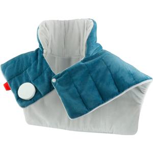 Comfytemp Heating Pad for Neck and Shoulders and Back, FSA Eligible Items Only List, HSA Approve 2.6lb Weighted Electric Neck Heat Pad, Large Heated Wrap with 9 Heat Settings & 11 Timer for Women Mom (Blue)