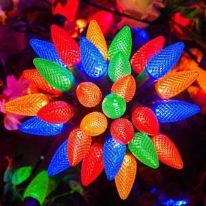 Minetom C9 Christmas Lights Outdoor, 150FT 75 LED Multicolor String Lights, Waterproof Connectable UL Certified C9 Lights for Xmas Tree Patio Roofline Garden Yard Holiday Party Indoor Outdoor Decor
