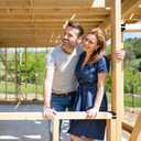 4 Pairs Deck Railing Bracket Connectors, Split Deck Rail Bracket for 2"x4",2"x6", 4"x4" Wood Post to Handrail Stair Fence Railings, Black